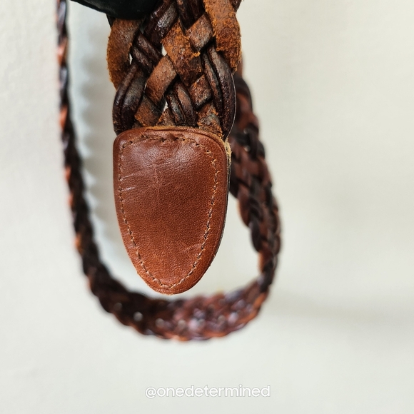 Vintage Braided Leather Coach Belt - Picture 8 of 9